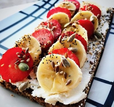 Tostadas Fresa-Banano